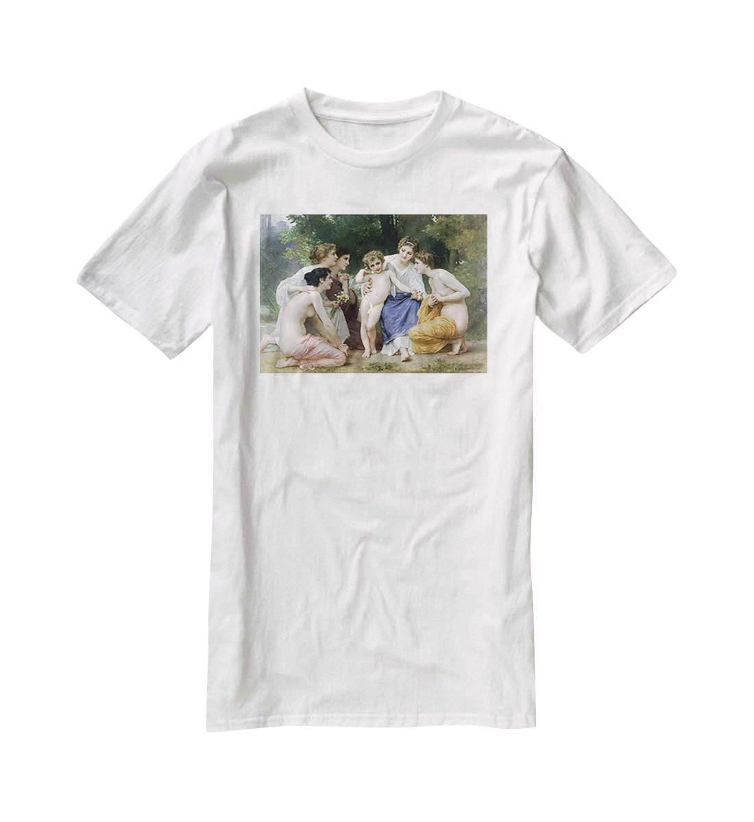 Admiration By Bouguereau T-Shirt - Canvas Art Rocks - 5