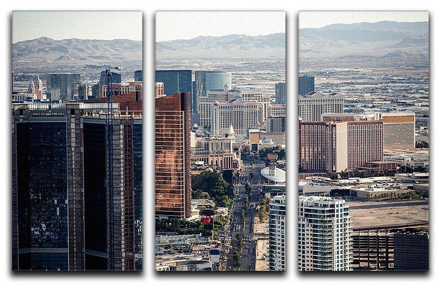 Aerial view of Las Vegas 3 Split Panel Canvas Print - Canvas Art Rocks - 1