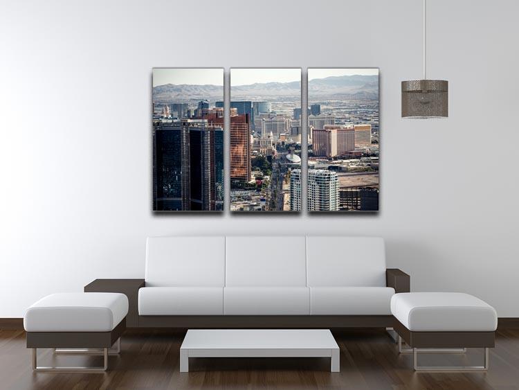 Aerial view of Las Vegas 3 Split Panel Canvas Print - Canvas Art Rocks - 3