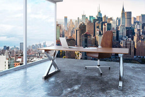 Aerial view of the New York City Wall Mural Wallpaper - Canvas Art Rocks - 3
