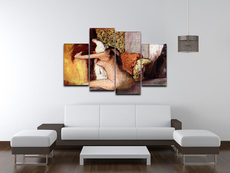 After bathing 2 by Degas 4 Split Panel Canvas - Canvas Art Rocks - 3