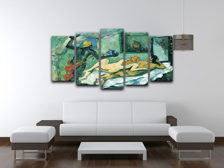 After lunch in Naples by Cezanne 5 Split Panel Canvas - Canvas Art Rocks - 3