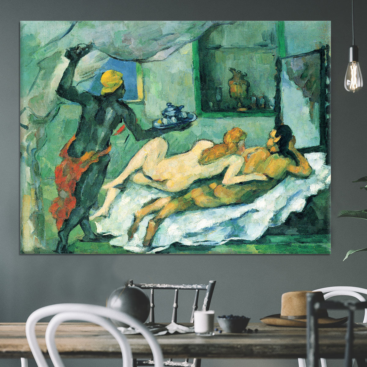 After lunch in Naples by Cezanne Canvas Print or Poster - Canvas Art Rocks - 3