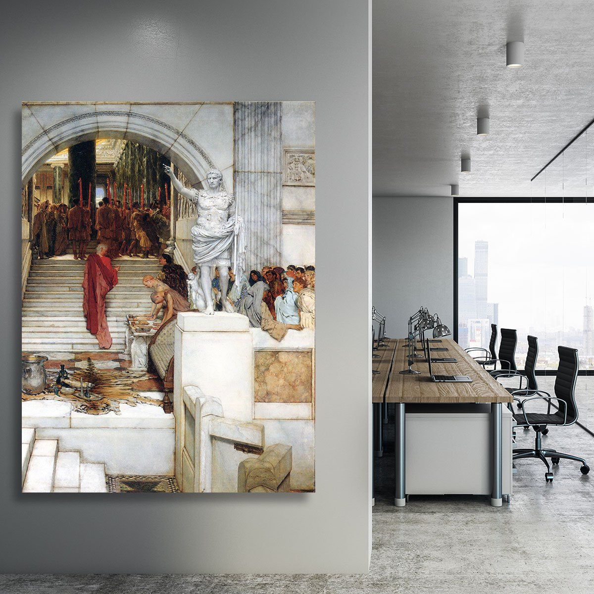 After the Audience by Alma Tadema Canvas Print or Poster