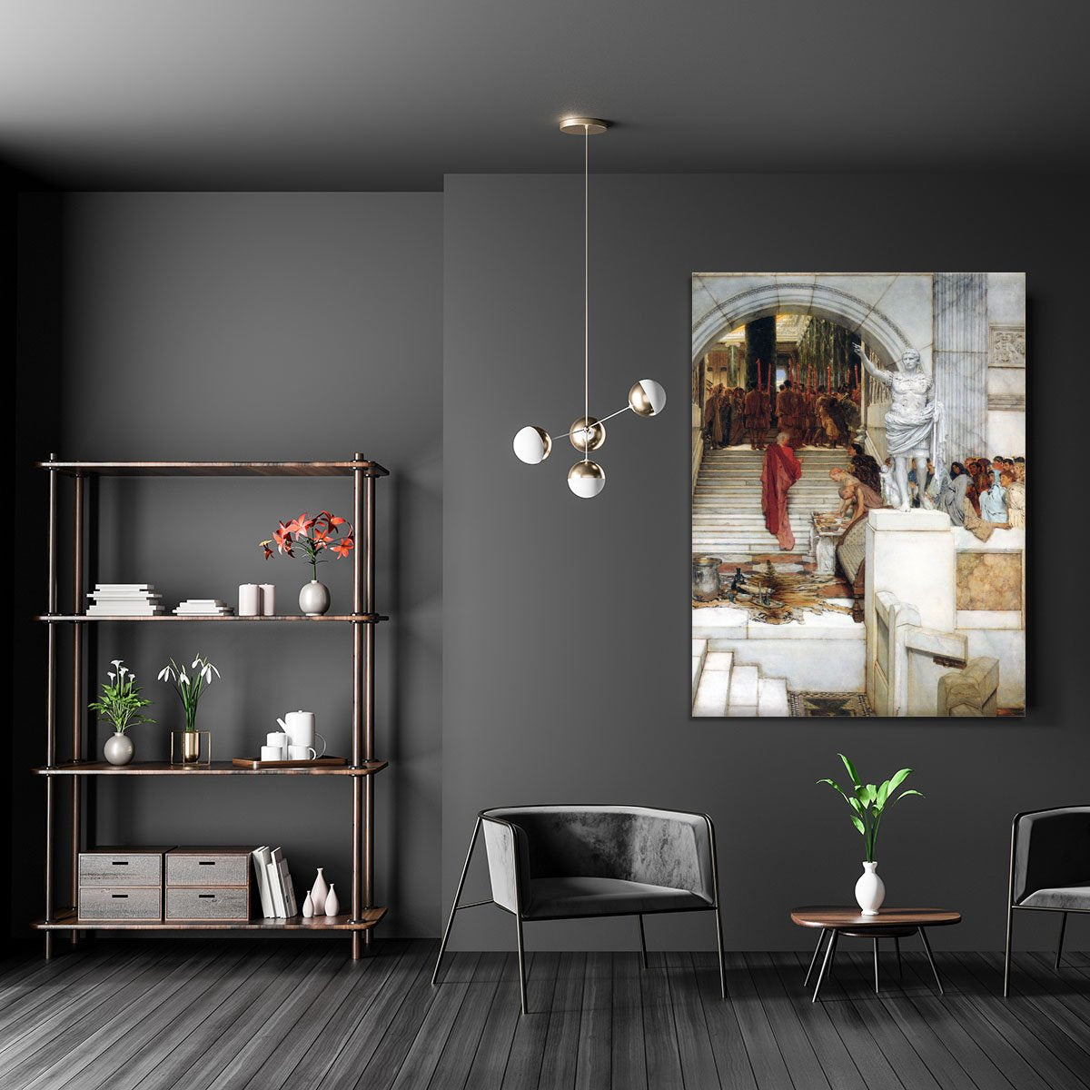 After the Audience by Alma Tadema Canvas Print or Poster