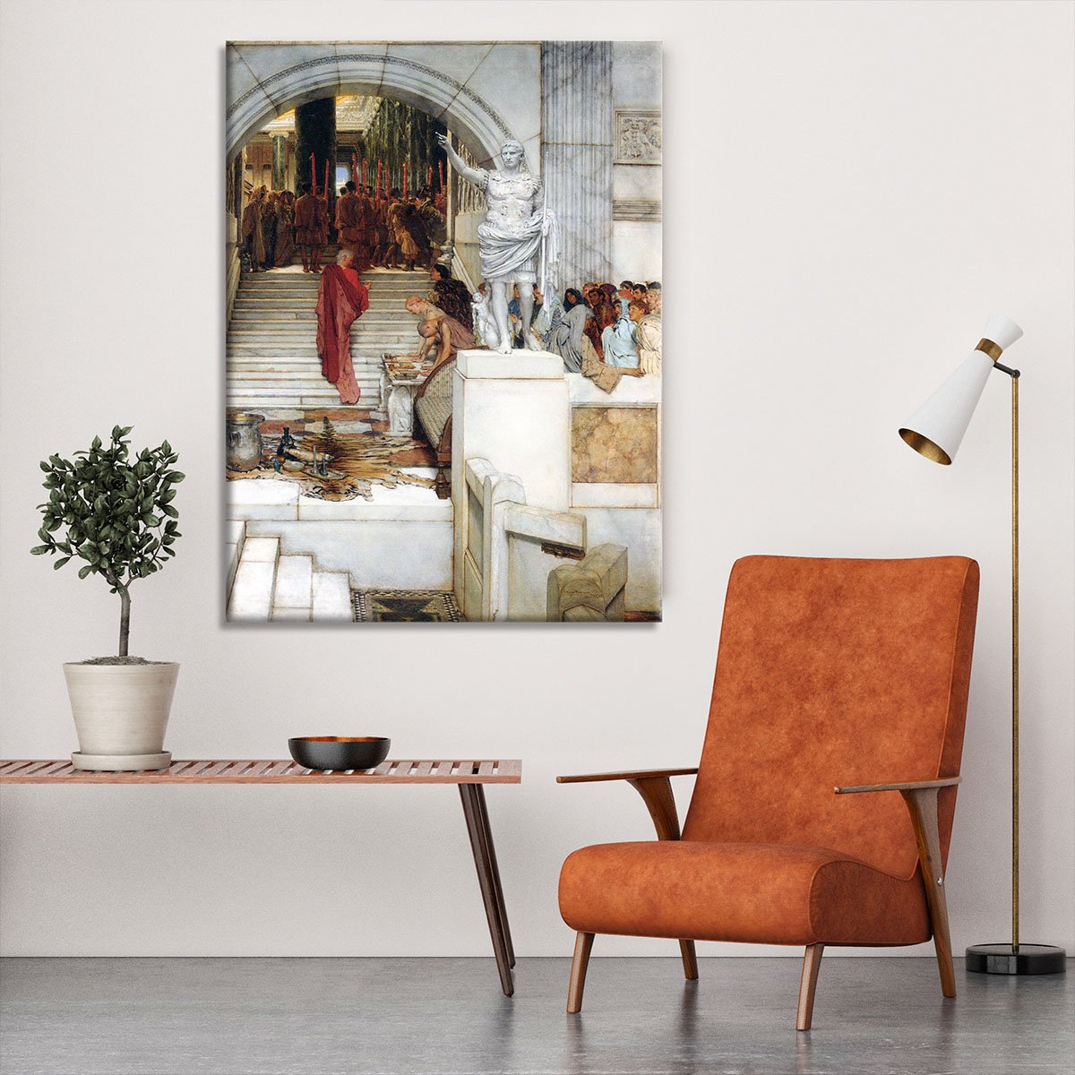 After the Audience by Alma Tadema Canvas Print or Poster