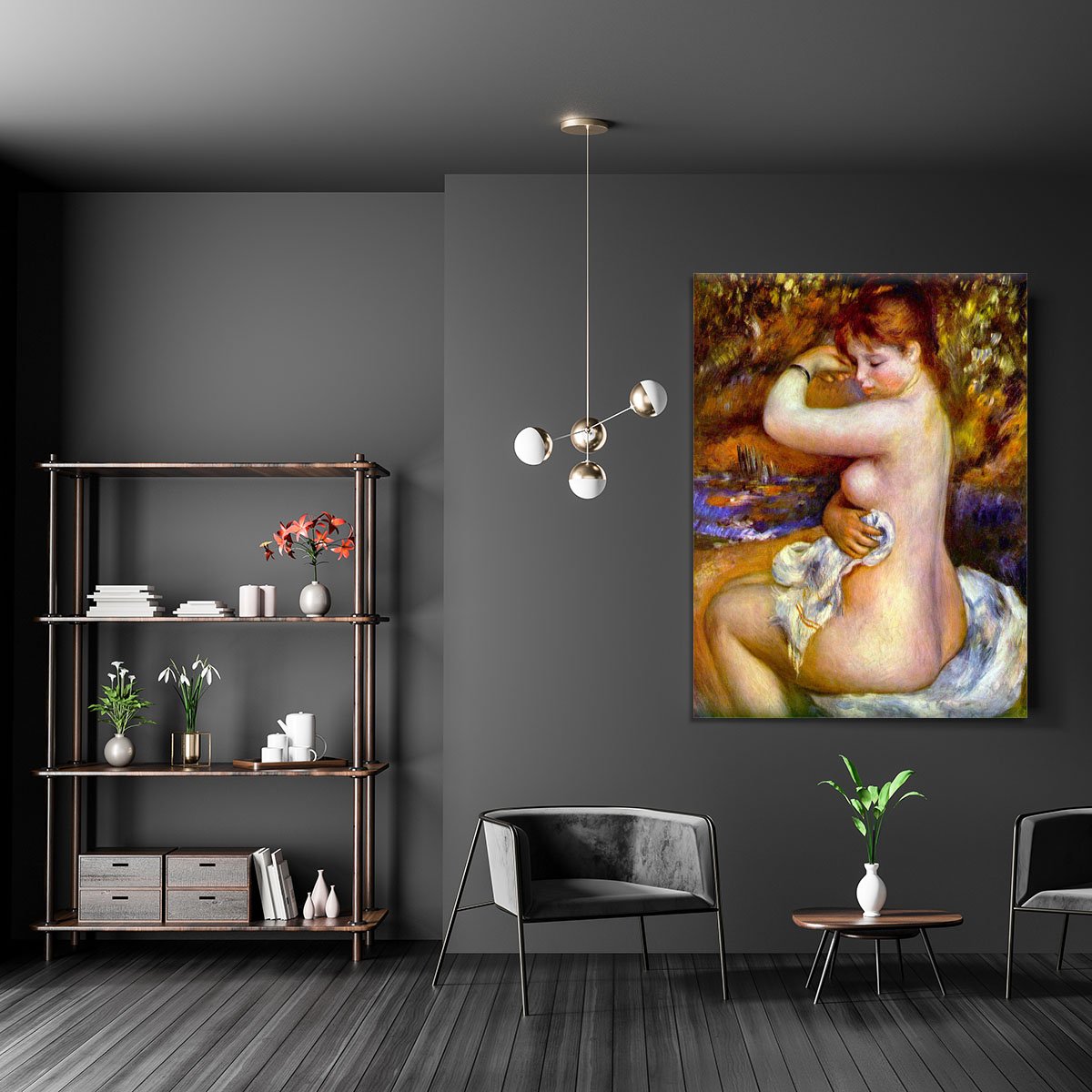 After the bath by Renoir Canvas Print or Poster