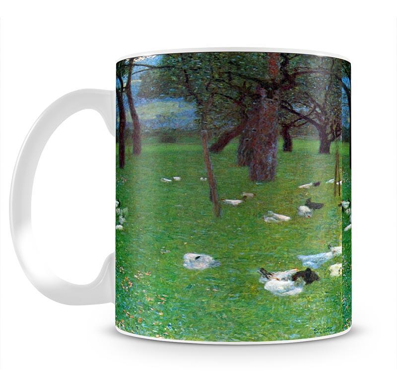 After the rain garden with chickens in St. Agatha by Klimt Mug - Canvas Art Rocks - 2