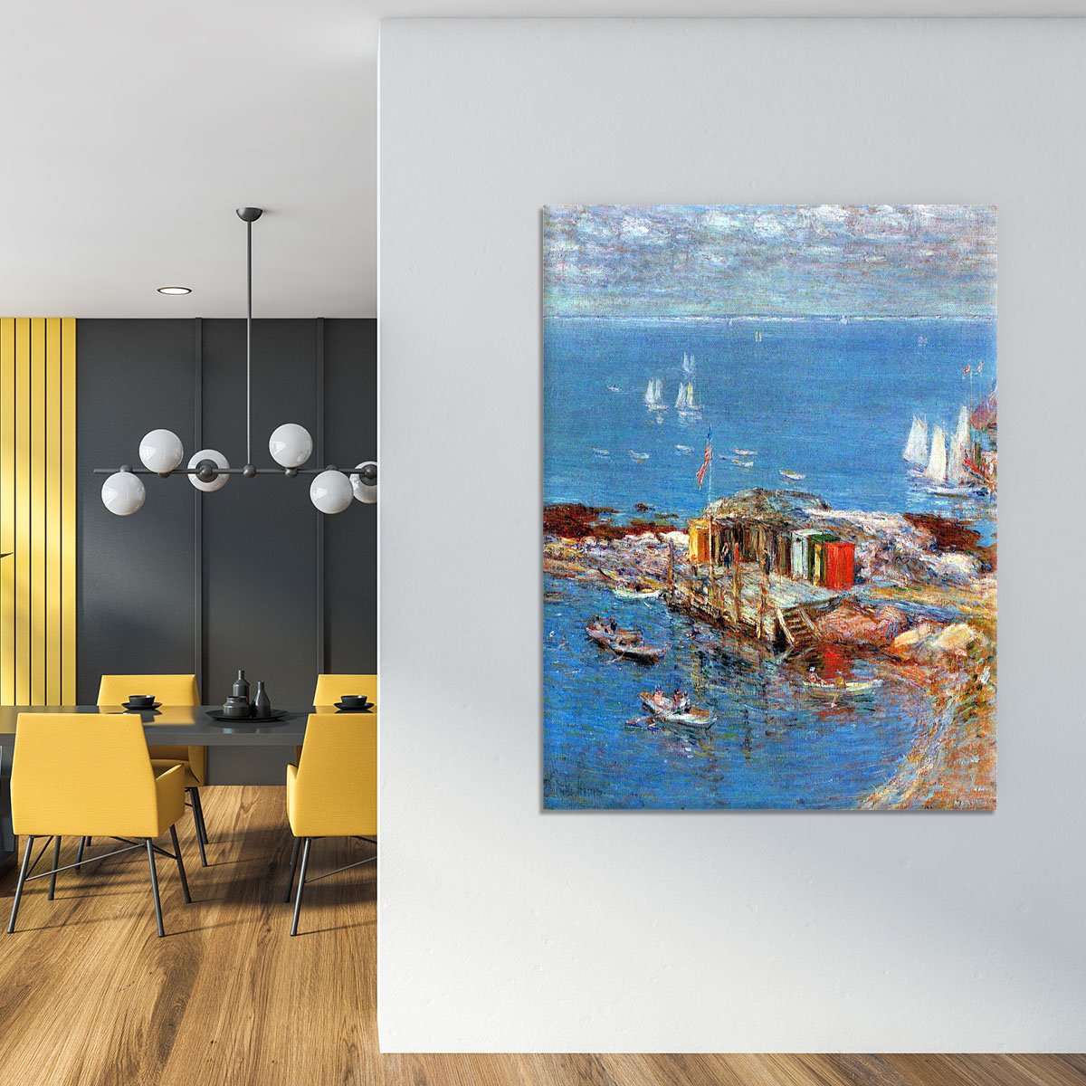 Afternoon in August Appledore by Hassam Canvas Print or Poster