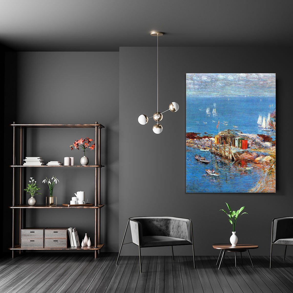 Afternoon in August Appledore by Hassam Canvas Print or Poster