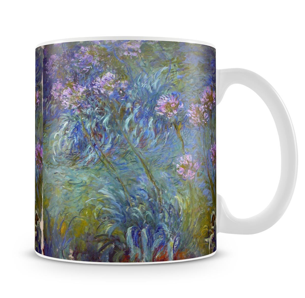 Agapanthus by Monet Mug - Canvas Art Rocks - 4