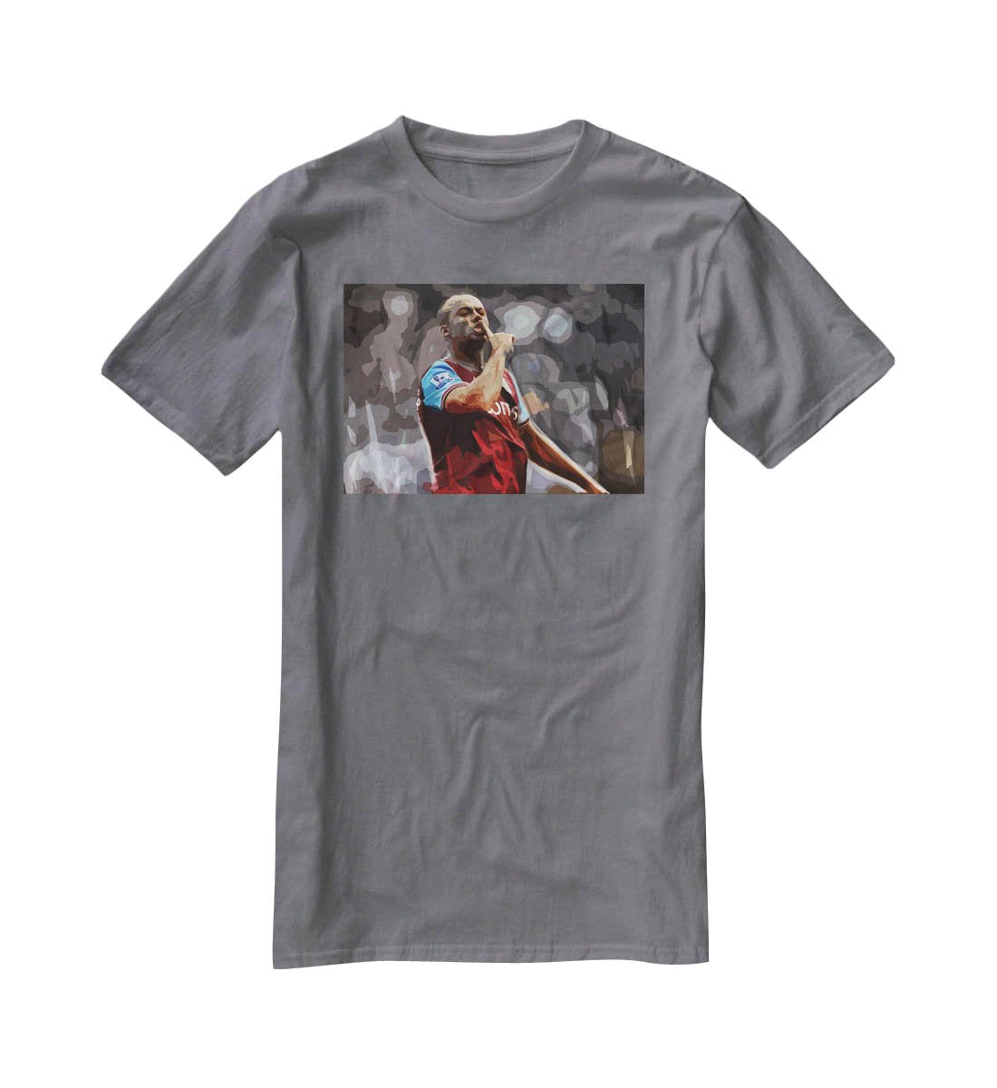 Agbonlahor Aston Villa T-Shirt - Canvas Art Rocks - 3