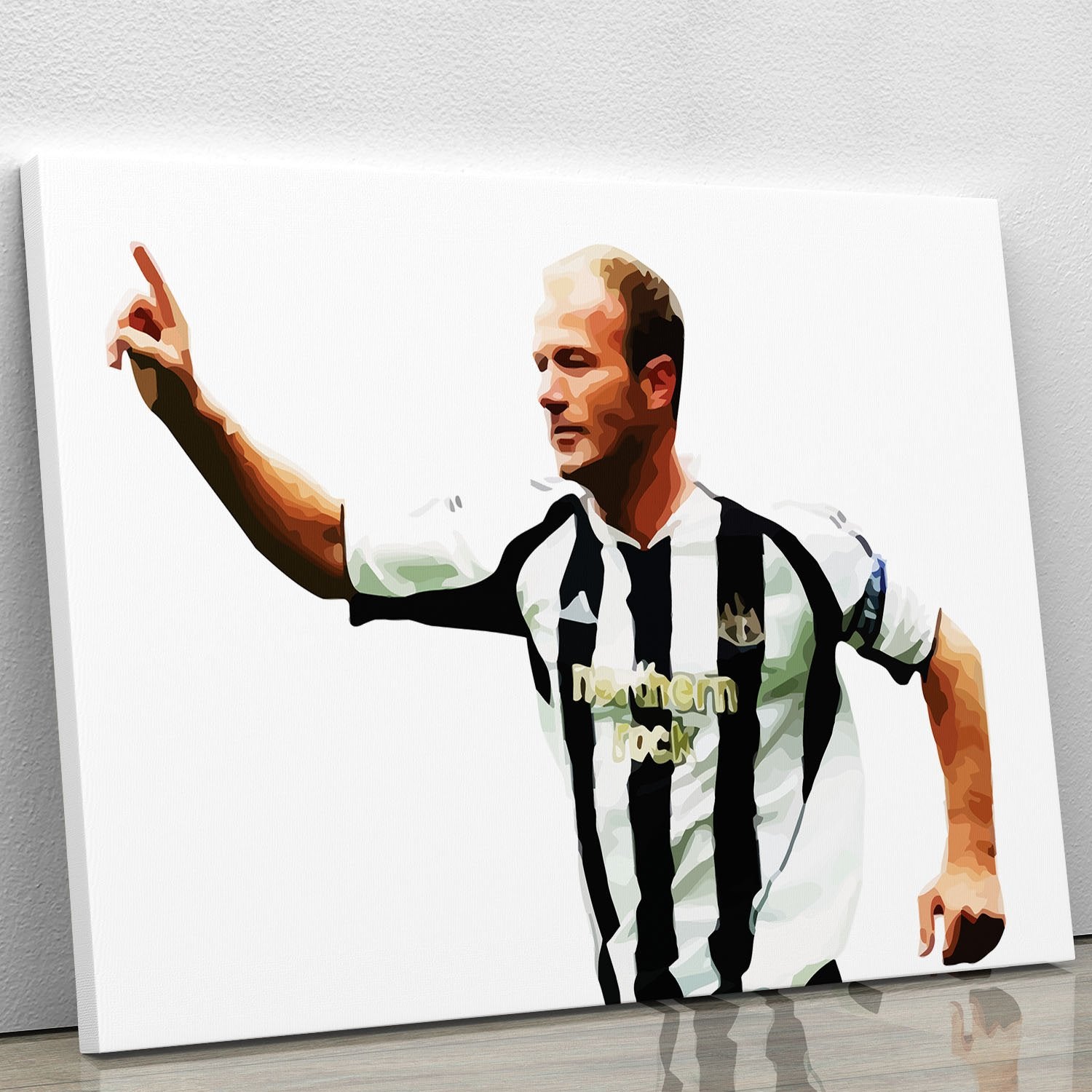 Alan Shearer Newcastle Goal Hero Canvas Print or Poster