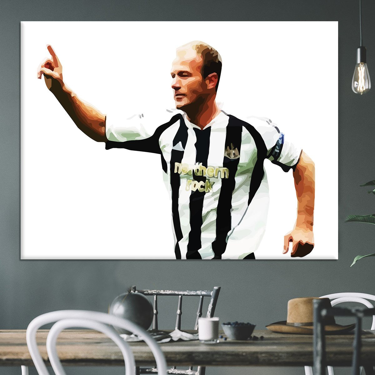 Alan Shearer Newcastle Goal Hero Canvas Print or Poster