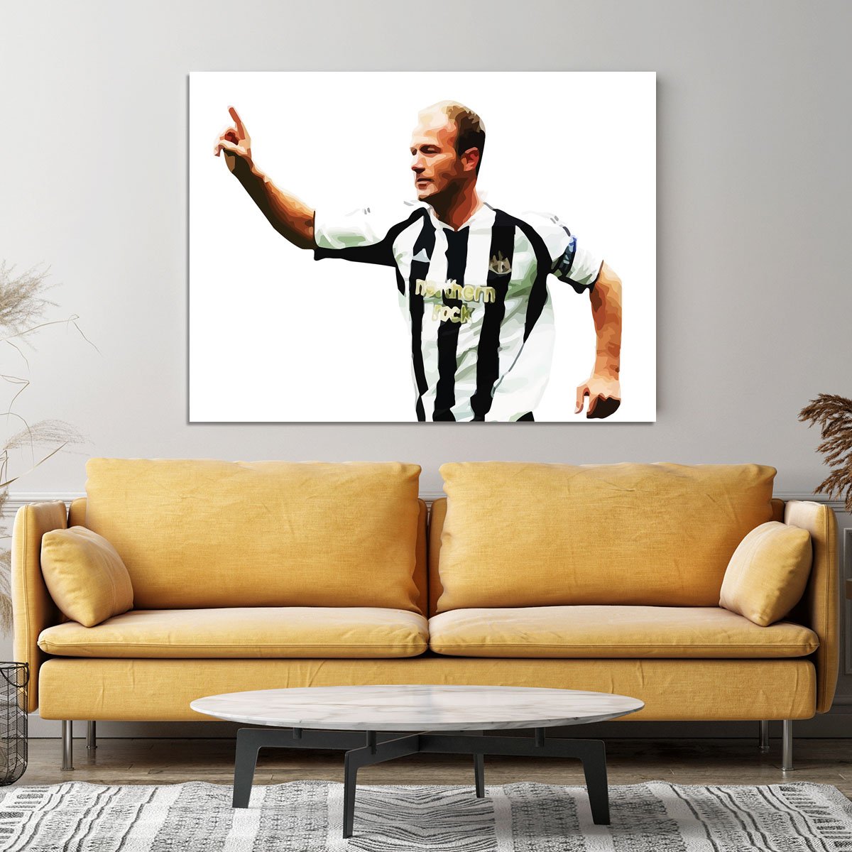 Alan Shearer Newcastle Goal Hero Canvas Print or Poster