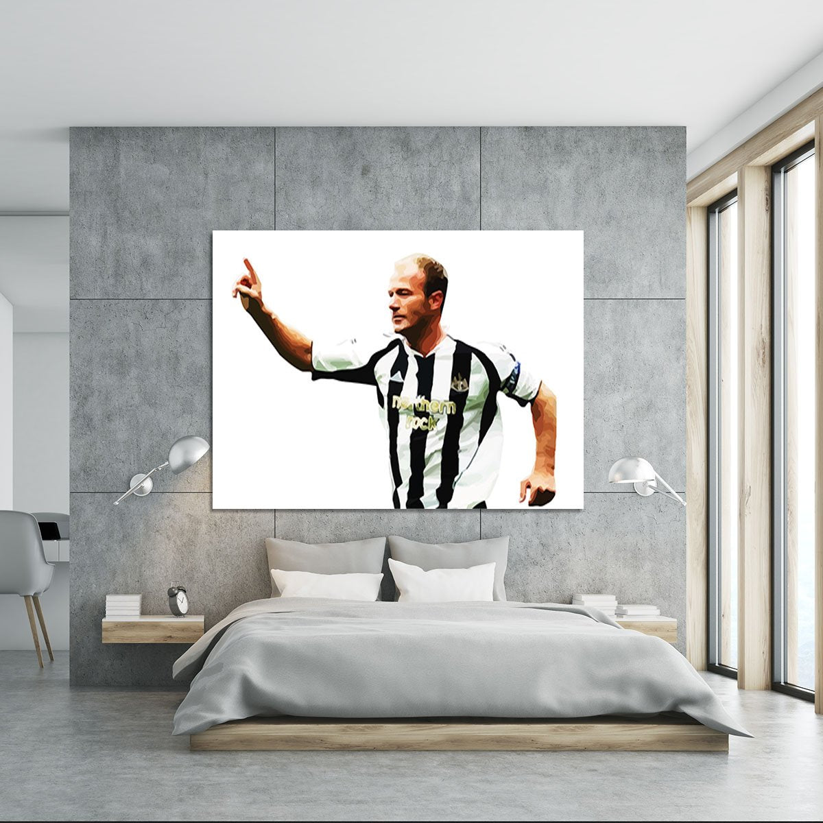 Alan Shearer Newcastle Goal Hero Canvas Print or Poster