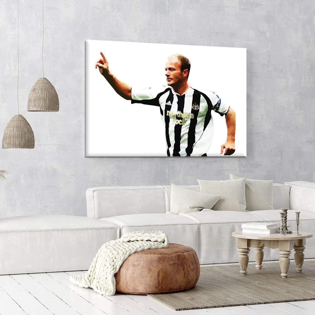 Alan Shearer Newcastle Goal Hero Canvas Print or Poster