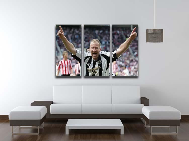 Alan Shearer 3 Split Panel Canvas Print - Canvas Art Rocks - 3