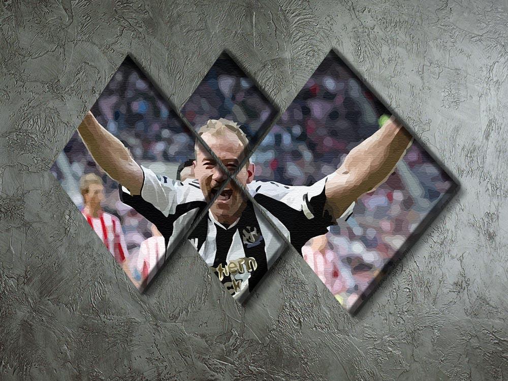 Alan Shearer 4 Square Multi Panel Canvas - Canvas Art Rocks - 2