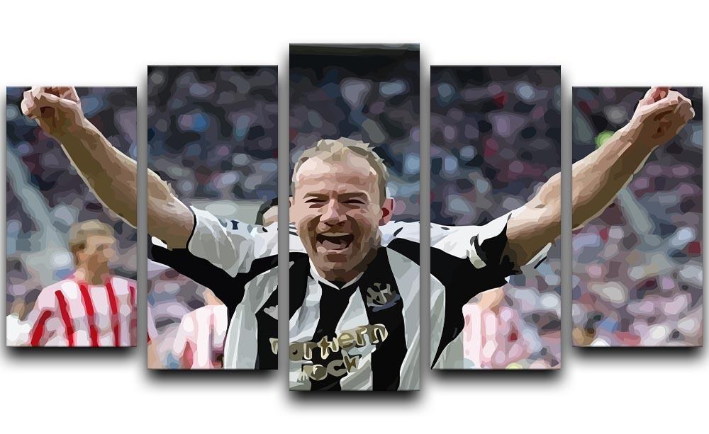Alan Shearer 5 Split Panel Canvas  - Canvas Art Rocks - 1
