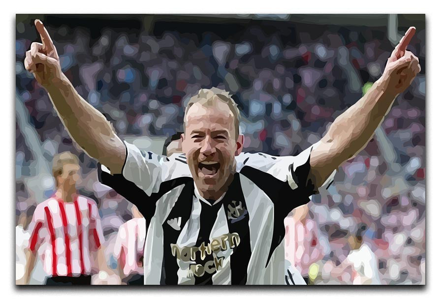 Alan Shearer Print - Canvas Art Rocks - 1