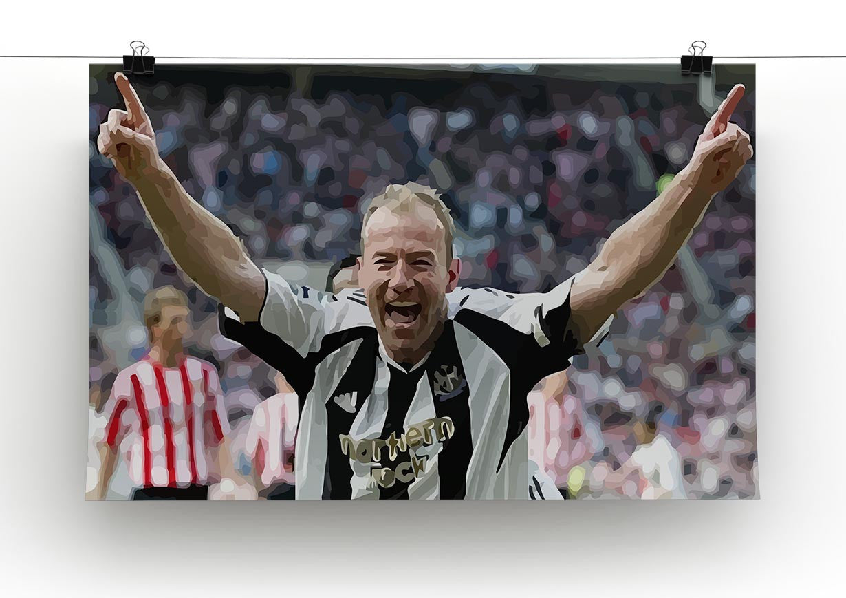 Alan Shearer Print - Canvas Art Rocks - 2