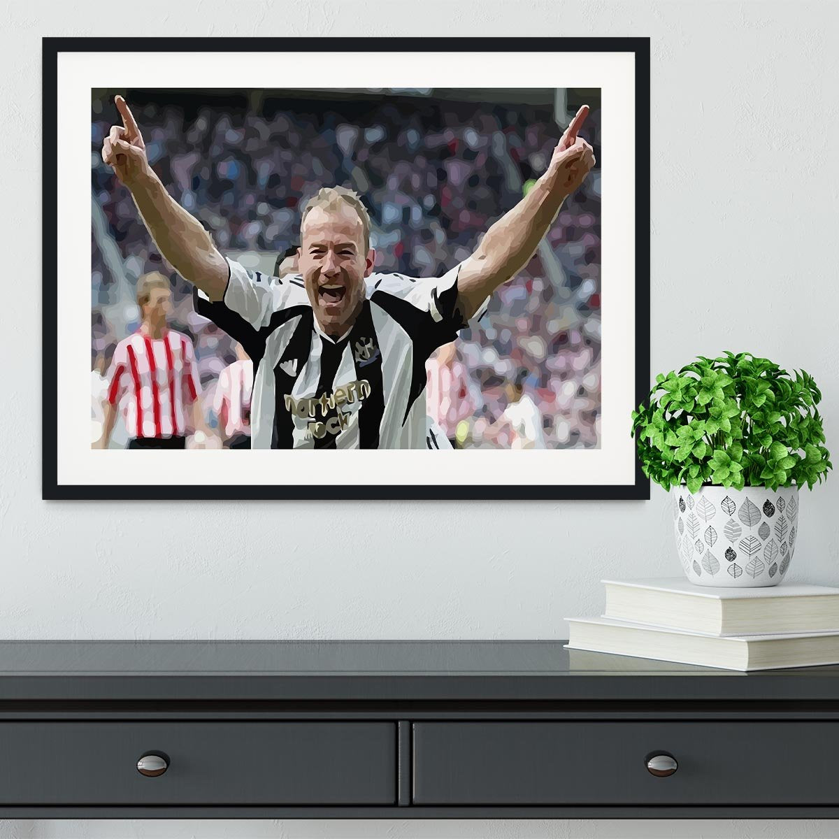 Alan Shearer Framed Print - Canvas Art Rocks - 1