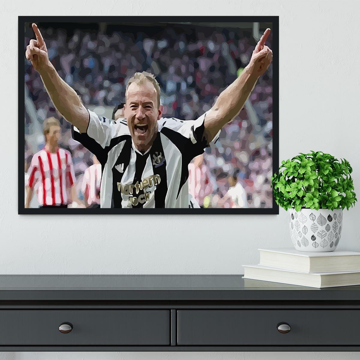 Alan Shearer Framed Print - Canvas Art Rocks - 2