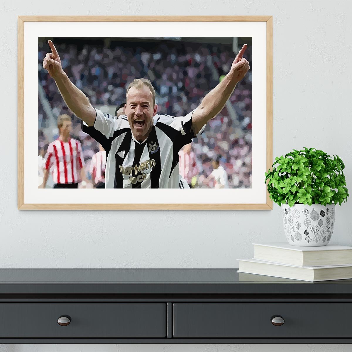 Alan Shearer Framed Print - Canvas Art Rocks - 3