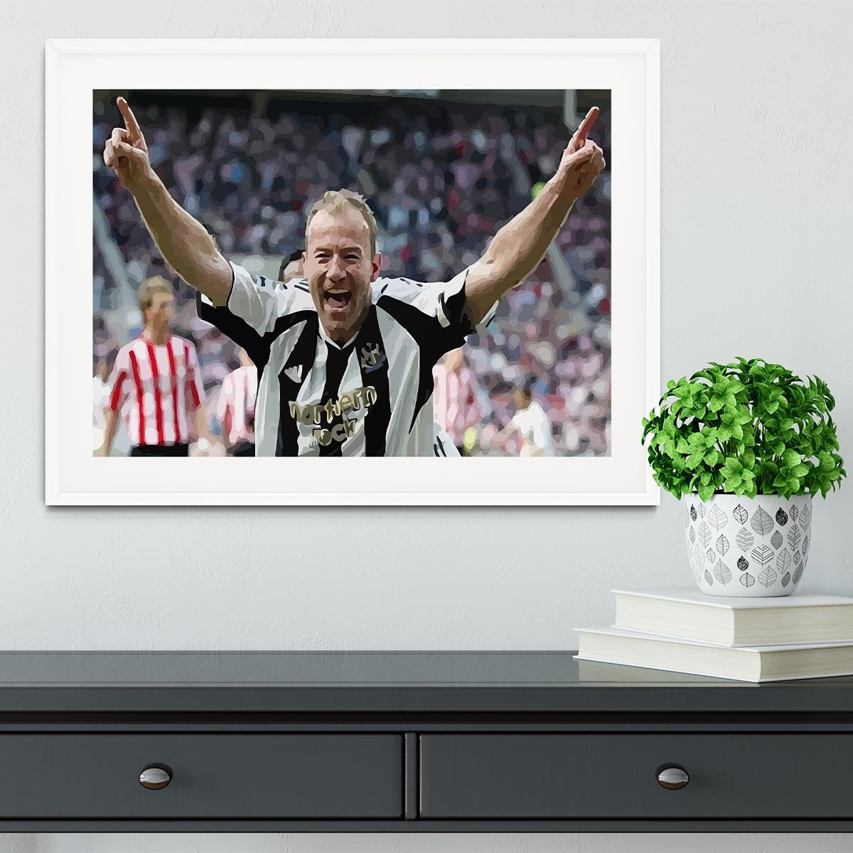 Alan Shearer Framed Print - Canvas Art Rocks - 5