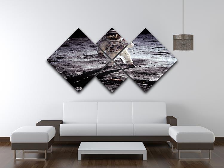 Aldrin Apollo 11 4 Square Multi Panel Canvas - Canvas Art Rocks - 3