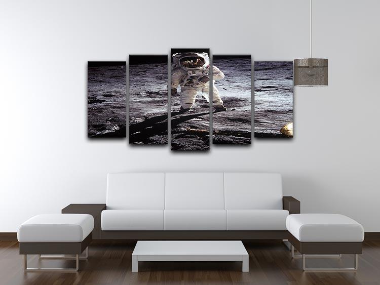 Aldrin Apollo 11 5 Split Panel Canvas - Canvas Art Rocks - 3