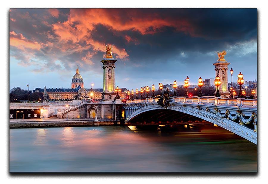 Alexandre 3 Bridge Canvas Print or Poster  - Canvas Art Rocks - 1