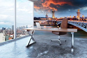 Alexandre 3 Bridge Wall Mural Wallpaper - Canvas Art Rocks - 3