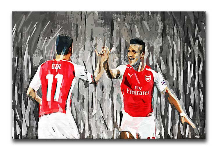 Alexis Sanchez and Mesut Œ_Œ‚¬¡__zil Print - Canvas Art Rocks - 1