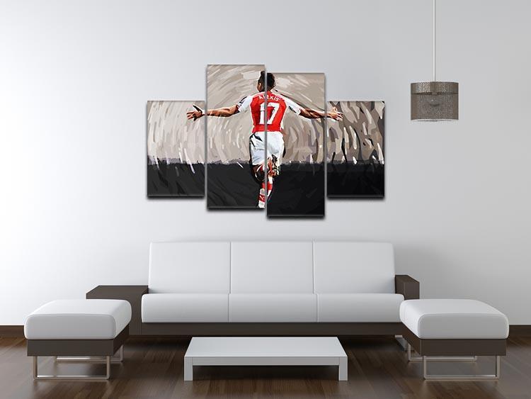 Alexis Sanchez 4 Split Panel Canvas - Canvas Art Rocks - 3