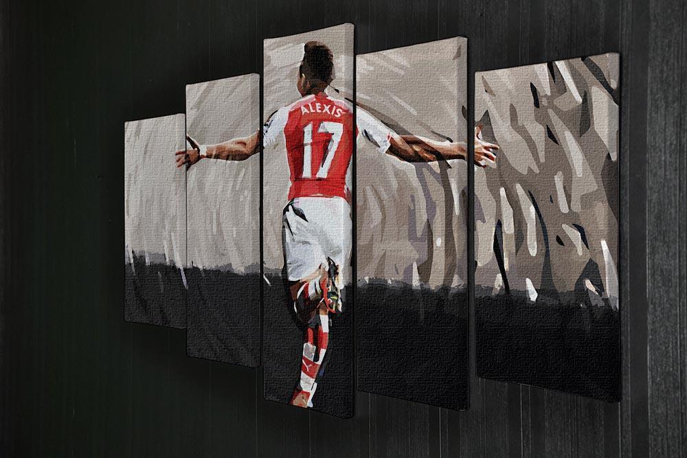 Alexis Sanchez 5 Split Panel Canvas - Canvas Art Rocks - 2