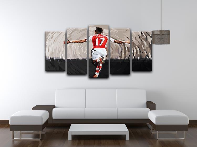 Alexis Sanchez 5 Split Panel Canvas - Canvas Art Rocks - 3
