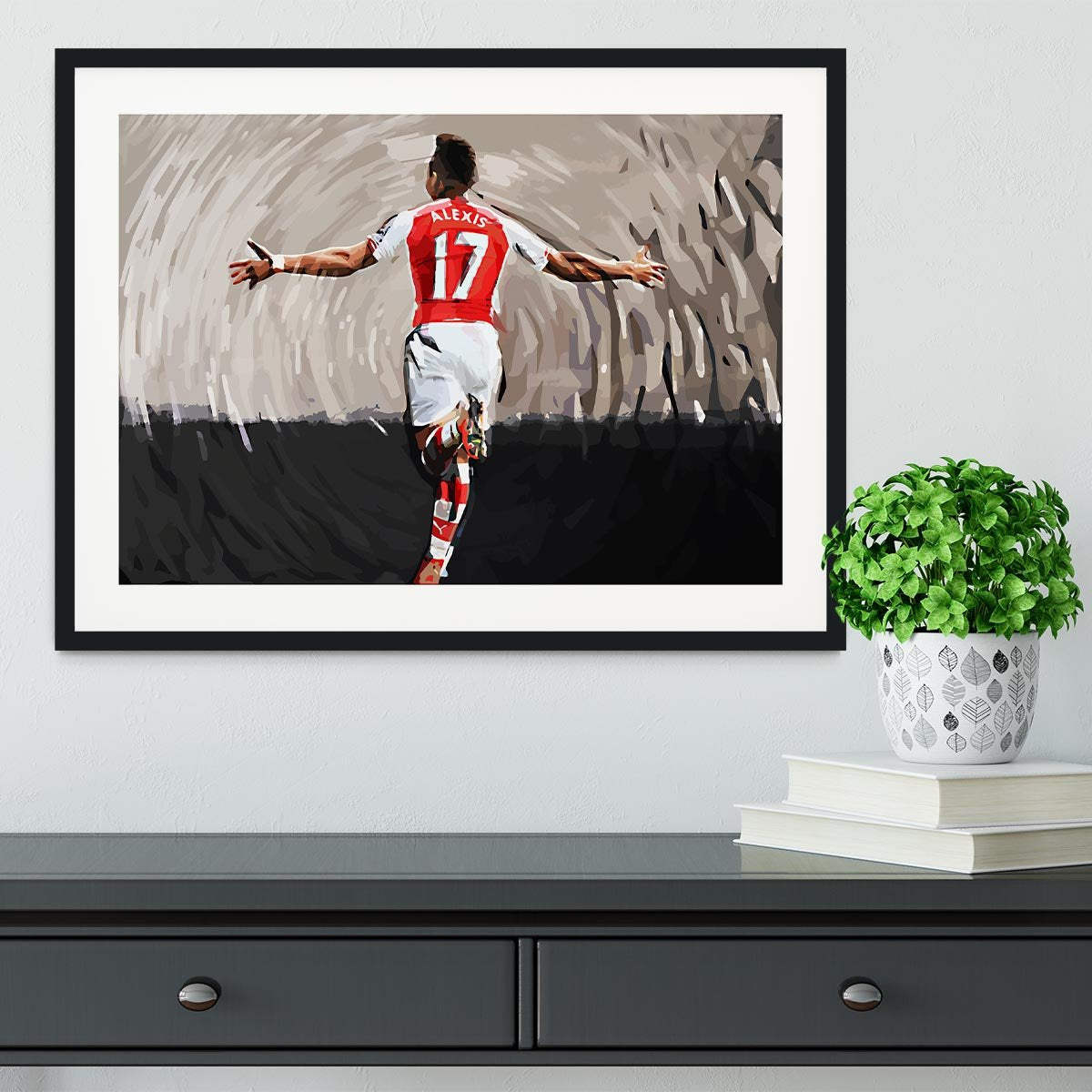 Alexis Sanchez Framed Print - Canvas Art Rocks - 1