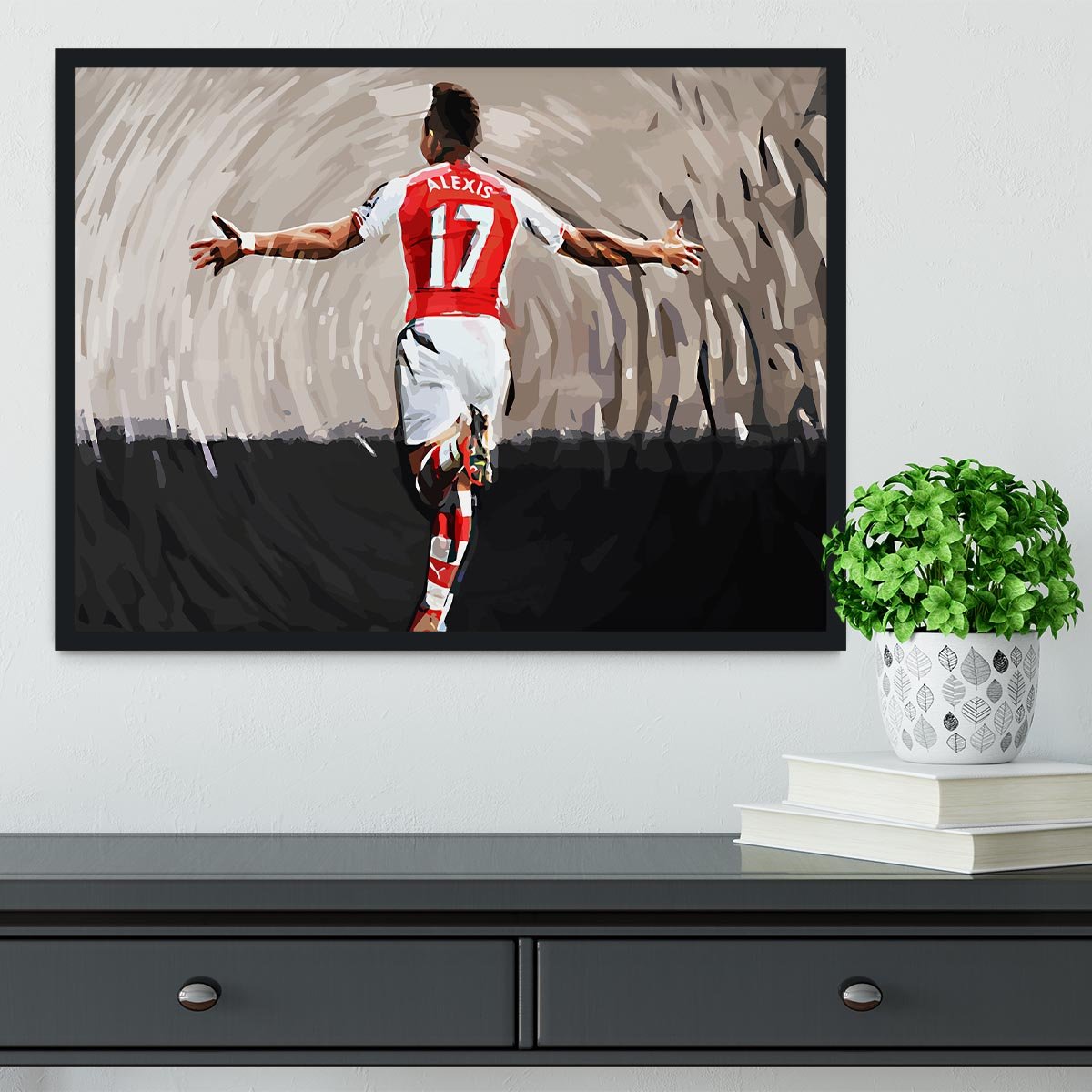 Alexis Sanchez Framed Print - Canvas Art Rocks - 2