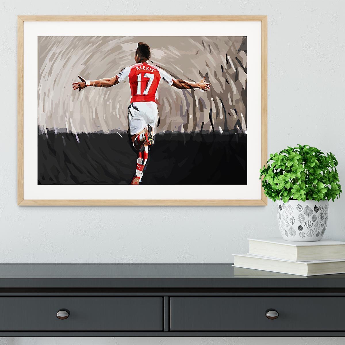 Alexis Sanchez Framed Print - Canvas Art Rocks - 3