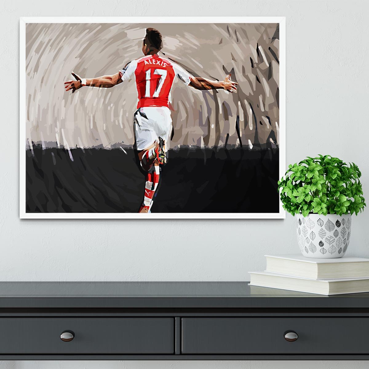 Alexis Sanchez Framed Print - Canvas Art Rocks -6