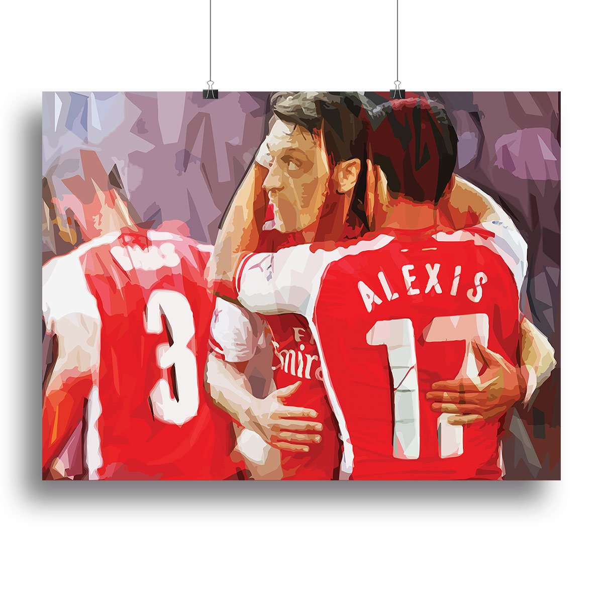 Alexis Sanchez and Mesut Ozil Canvas Print or Poster