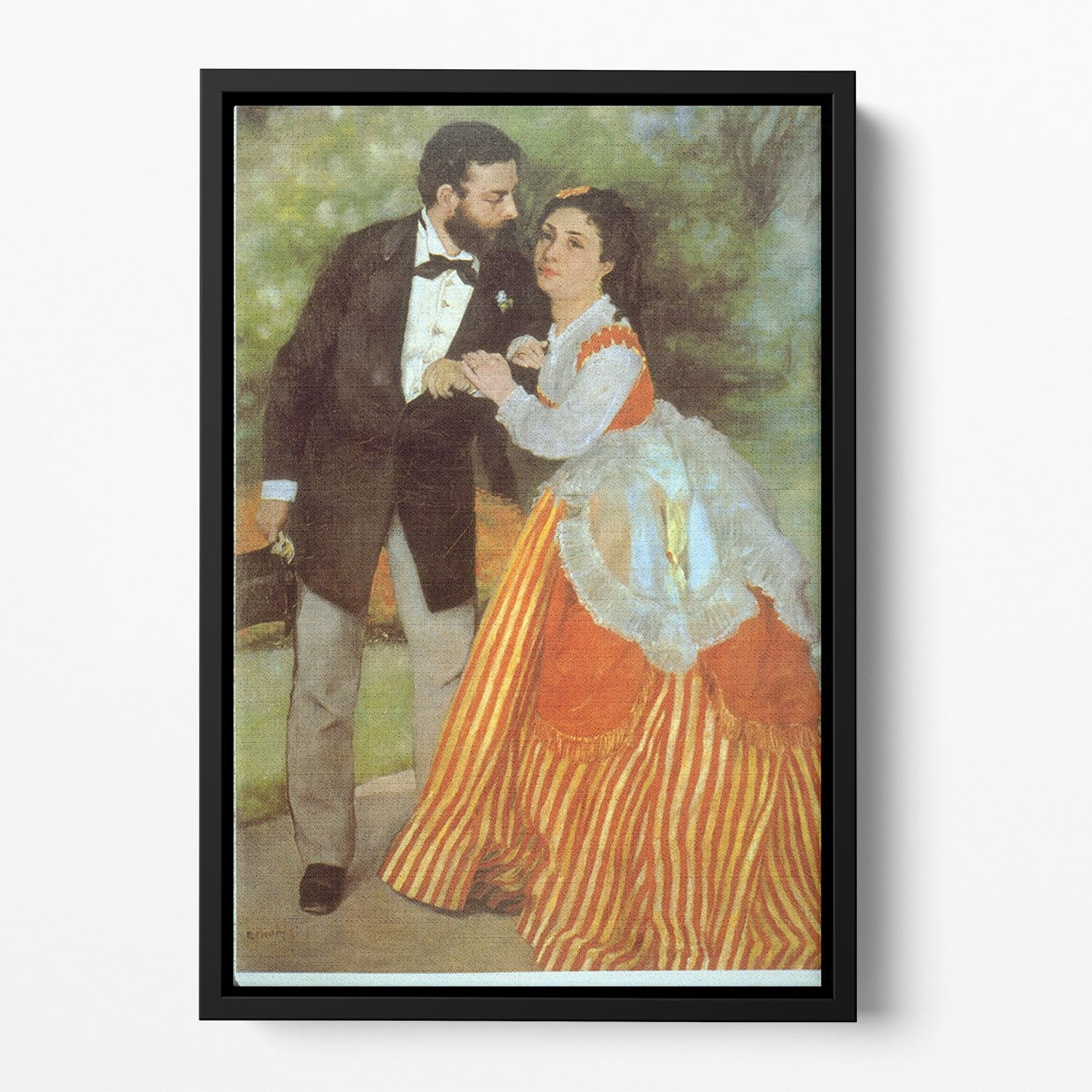 Alfred Sisley by Renoir Floating Framed Canvas