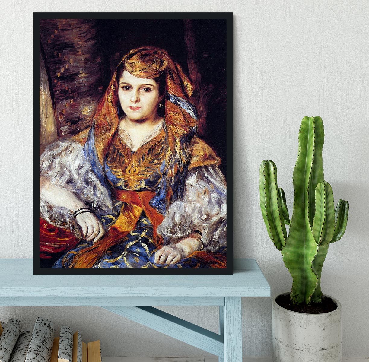 Algerian Woman by Renoir Framed Print - Canvas Art Rocks - 2