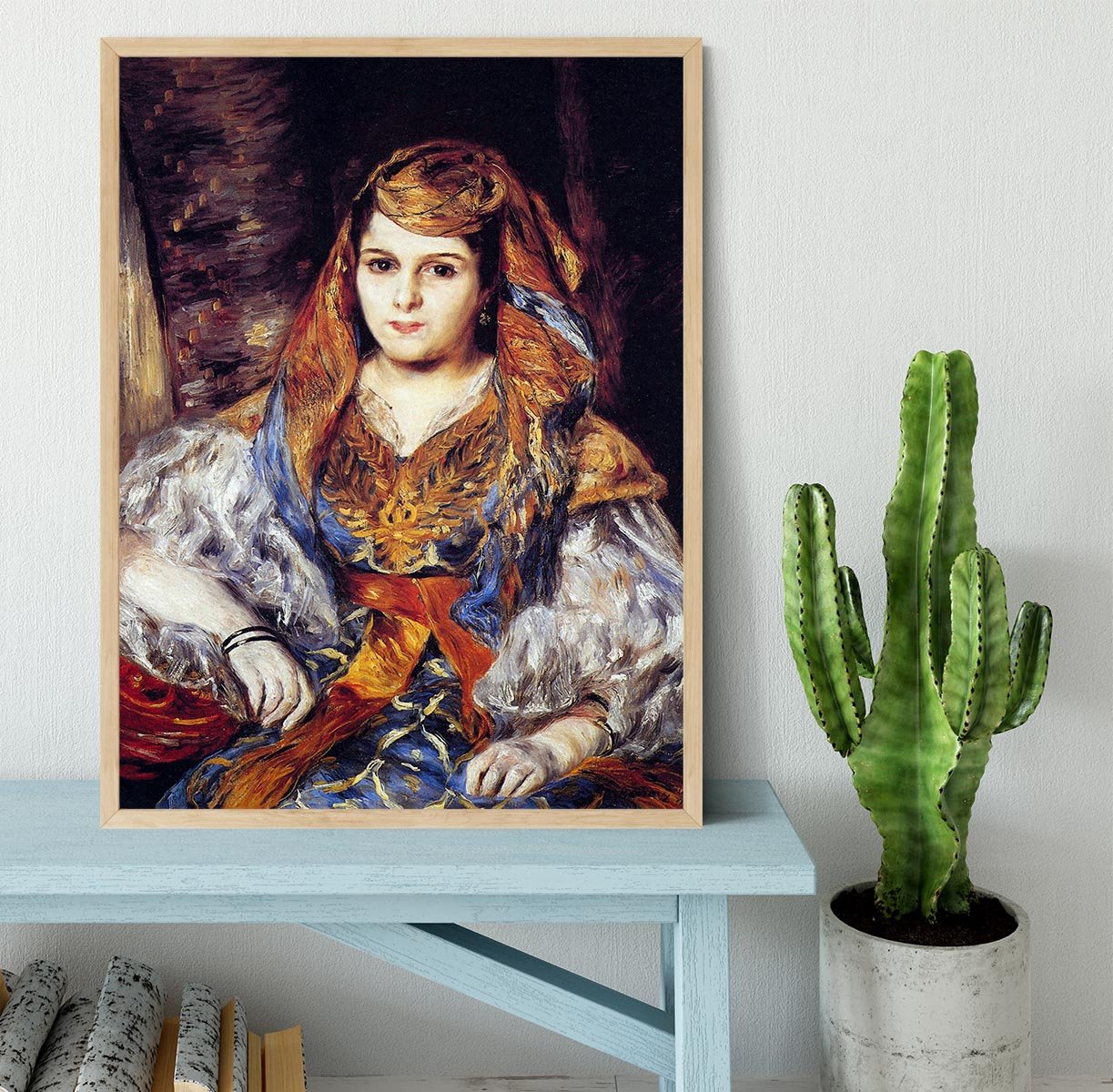 Algerian Woman by Renoir Framed Print - Canvas Art Rocks - 4
