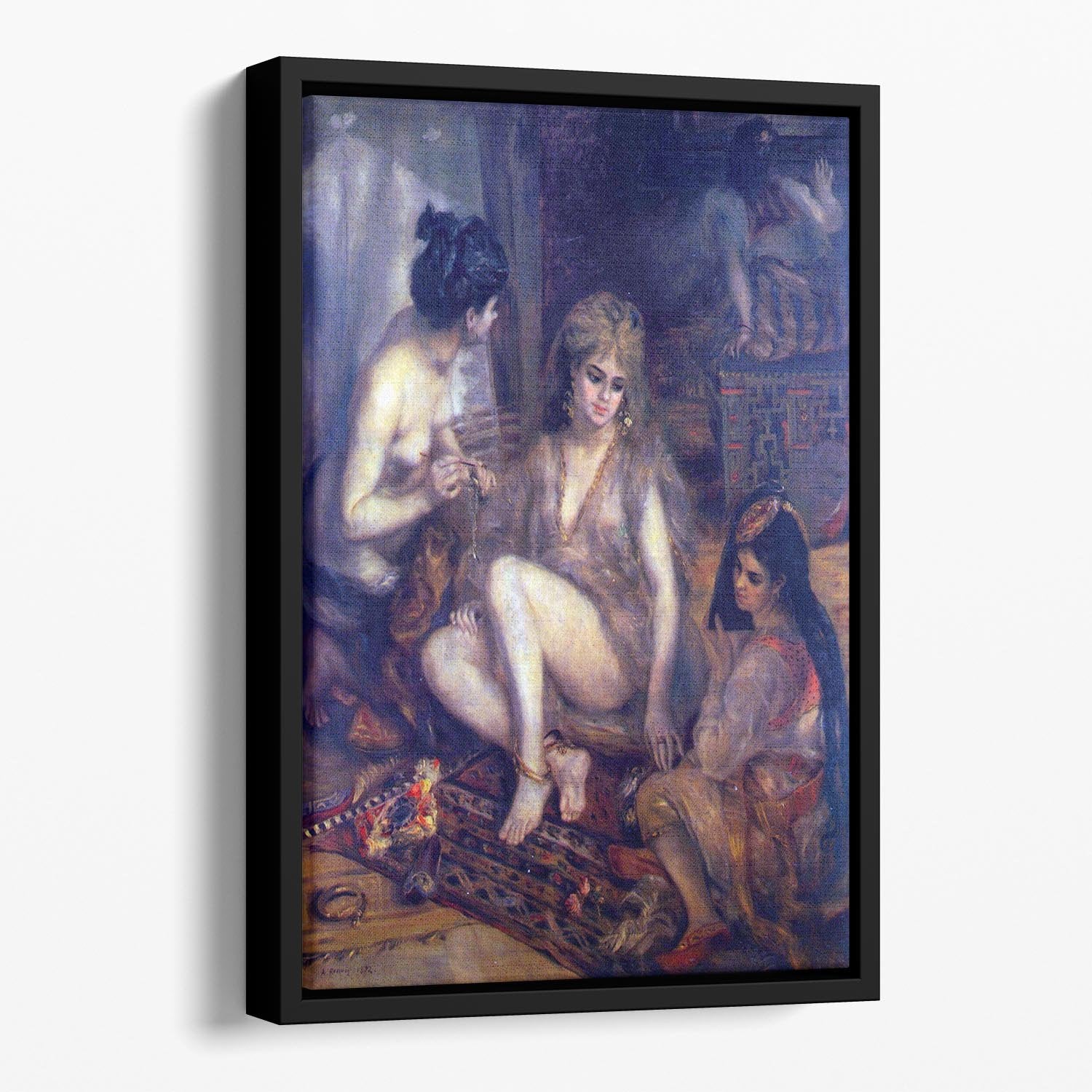 Algerian in Paris dress by Renoir Floating Framed Canvas