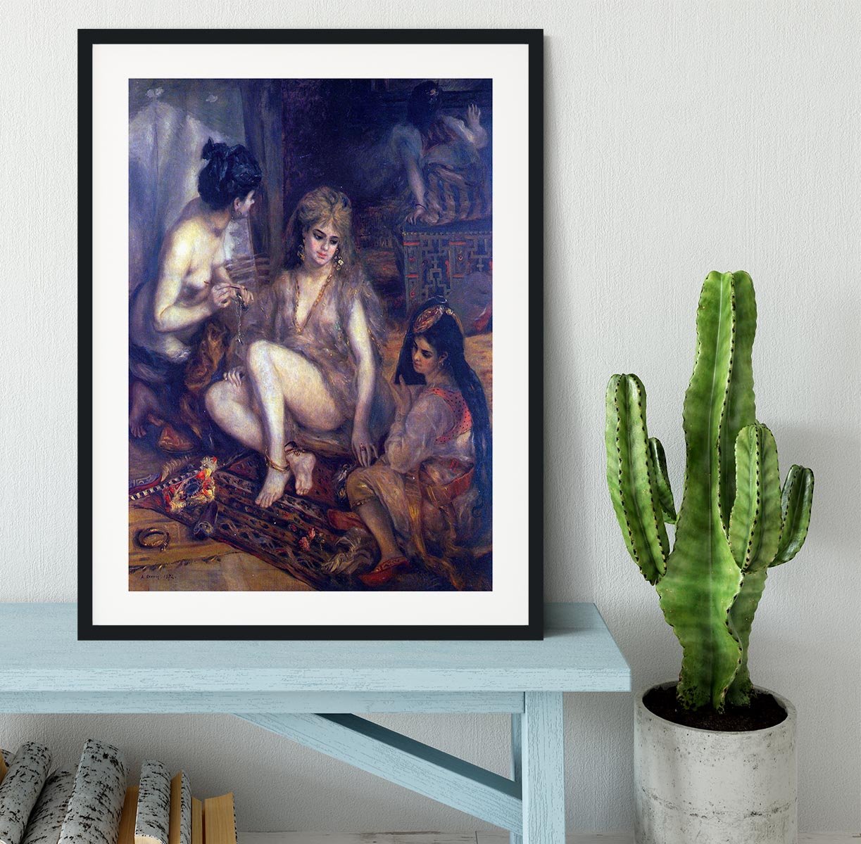 Algerian in Paris dress by Renoir Framed Print - Canvas Art Rocks - 1
