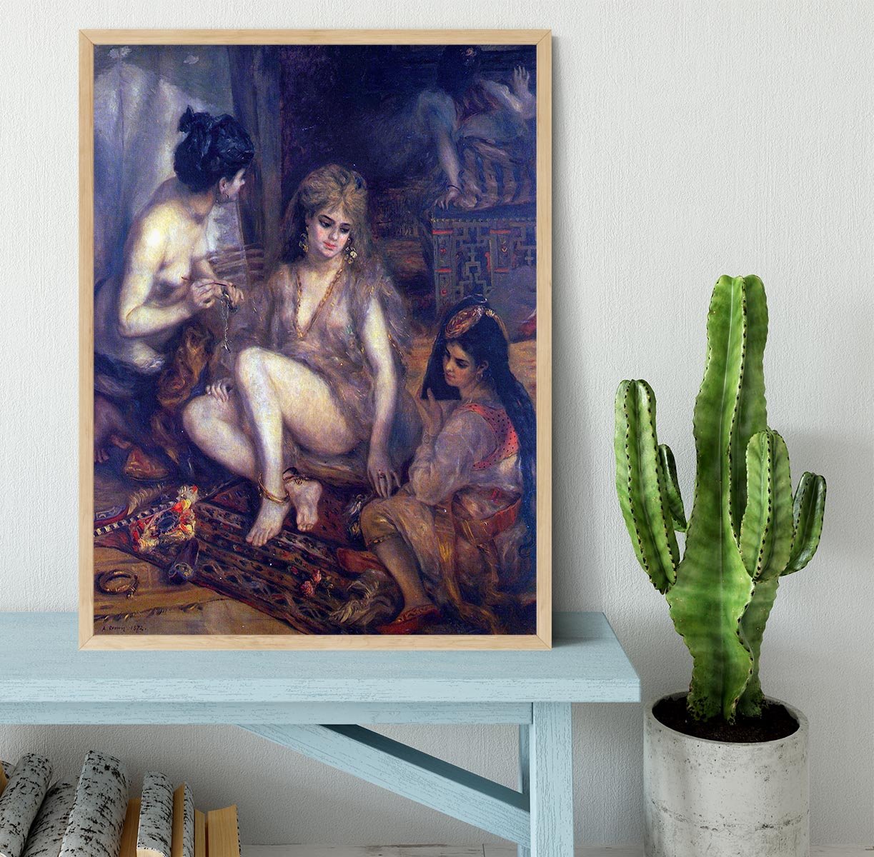 Algerian in Paris dress by Renoir Framed Print - Canvas Art Rocks - 4
