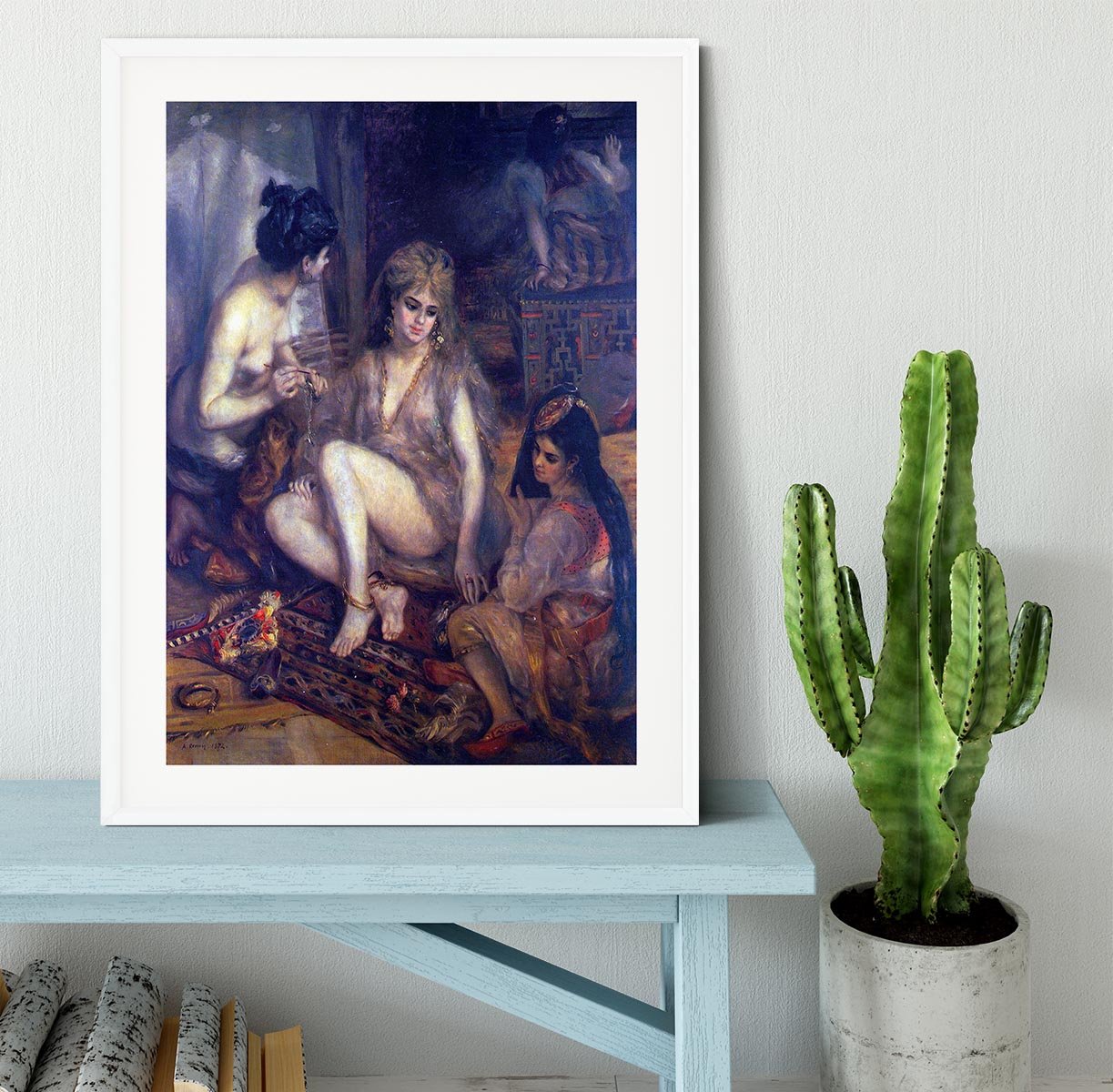 Algerian in Paris dress by Renoir Framed Print - Canvas Art Rocks - 5